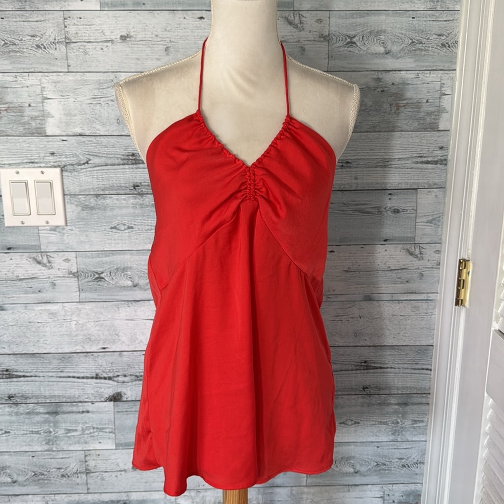 BANANA REPUBLIC SATIN HALTER CAMISOLE